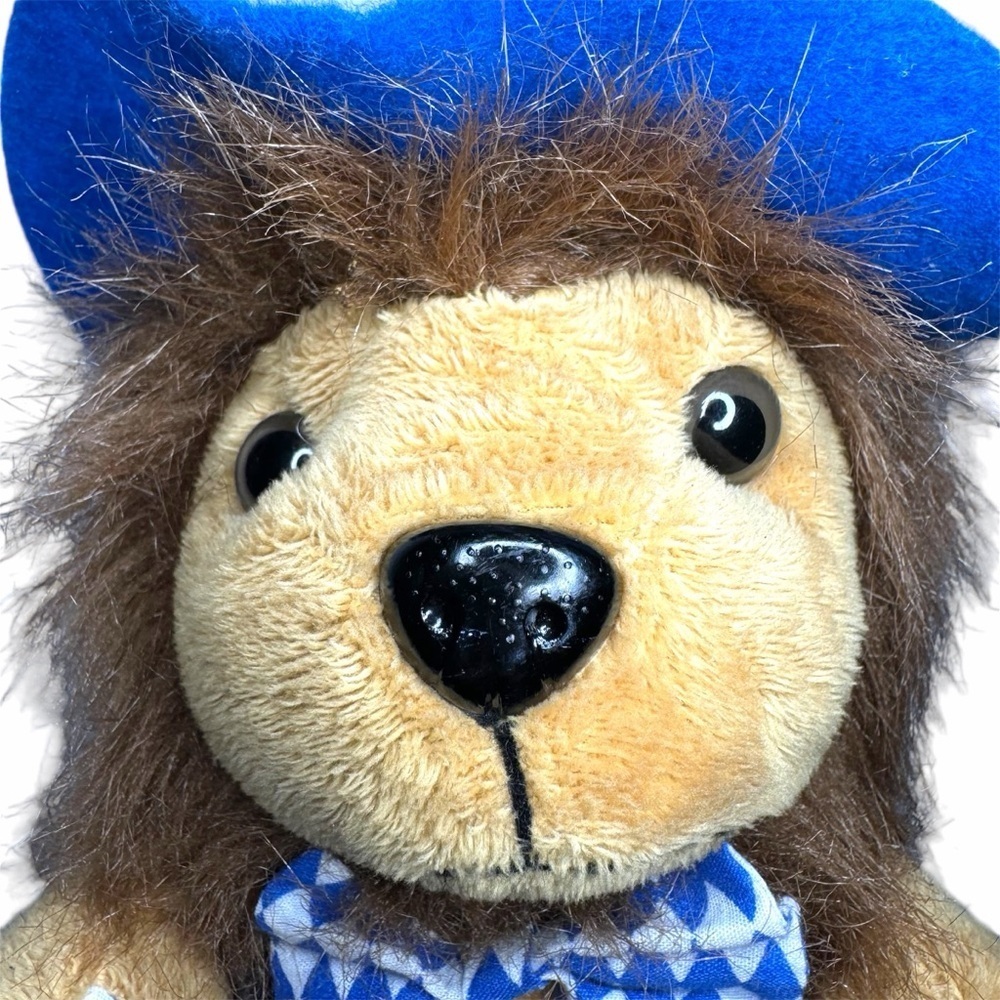 Plush Vintage Bavarian Lion Plush Stuffed Animal m, Germany Oktoberfest Souvenir - Picture 4 of 10